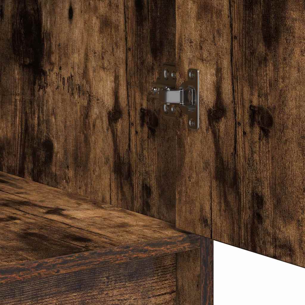 Sideboard Smoked Oak 40 x 40.5 x 75 cm Engineered wood