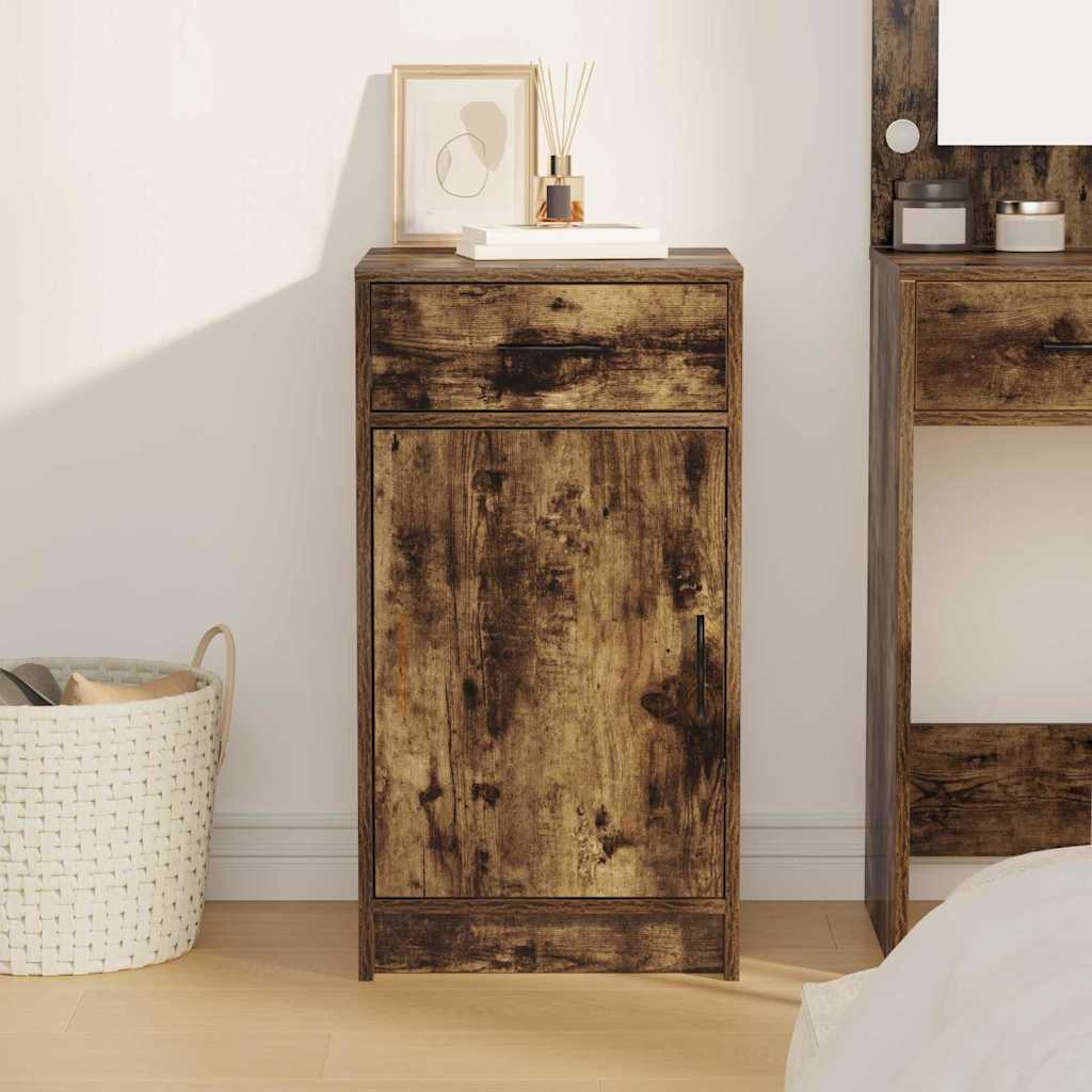 Sideboard Smoked Oak 40 x 40.5 x 75 cm Engineered wood