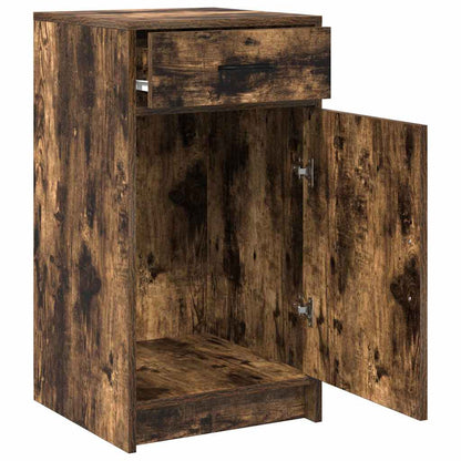 Sideboard Smoked Oak 40 x 40.5 x 75 cm Engineered wood