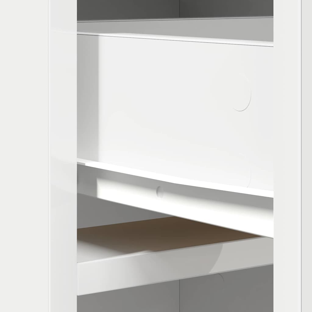 Highboard with Drawer White 40 x 40.5 x 135 cm Engineered Wood