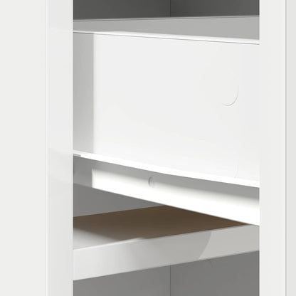 Highboard with Drawer White 40 x 40.5 x 135 cm Engineered Wood