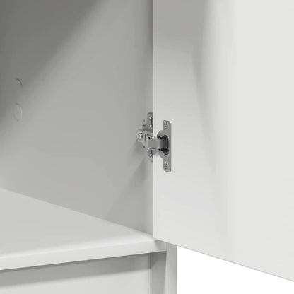 Highboard with Drawer White 40 x 40.5 x 135 cm Engineered Wood