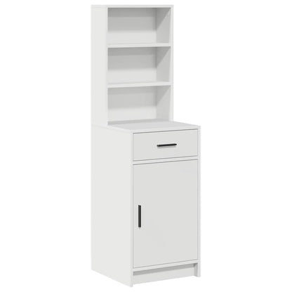 Highboard with Drawer White 40 x 40.5 x 135 cm Engineered Wood