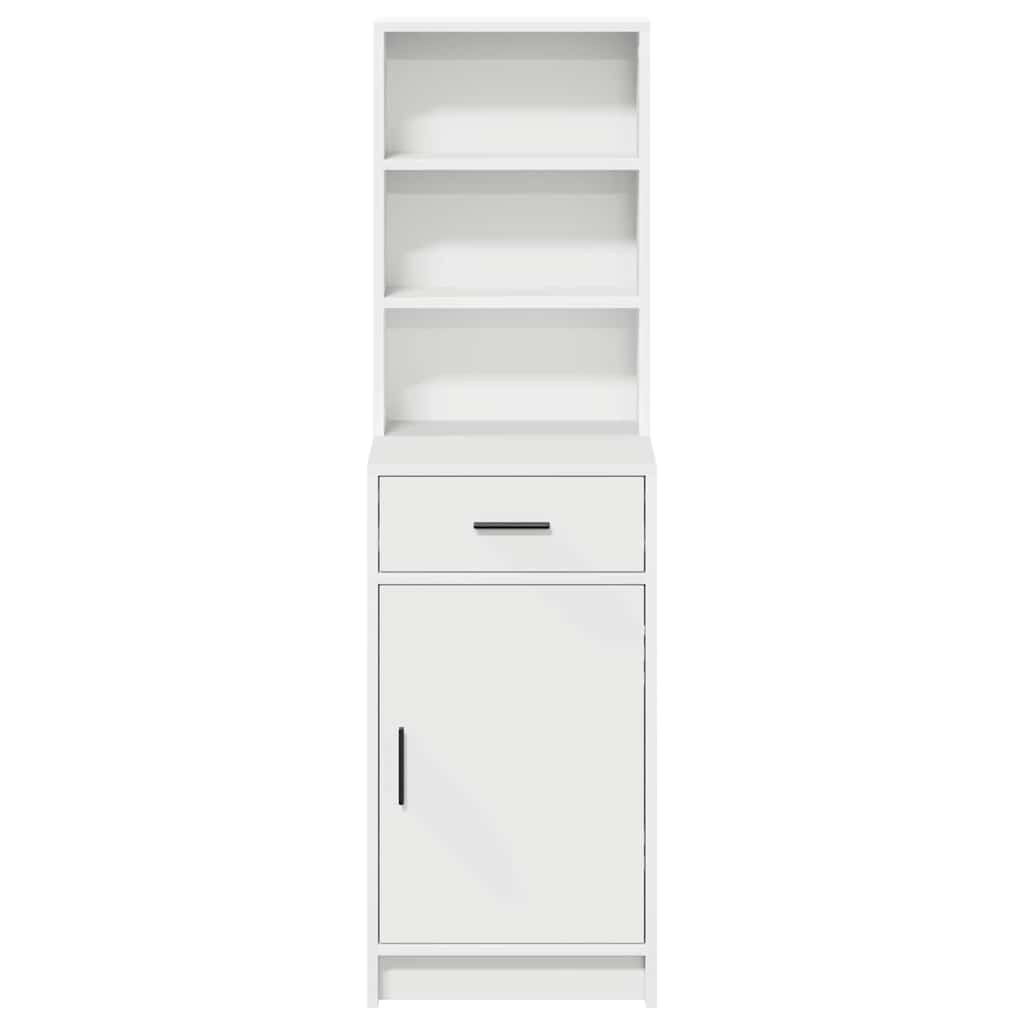 Highboard with Drawer White 40 x 40.5 x 135 cm Engineered Wood