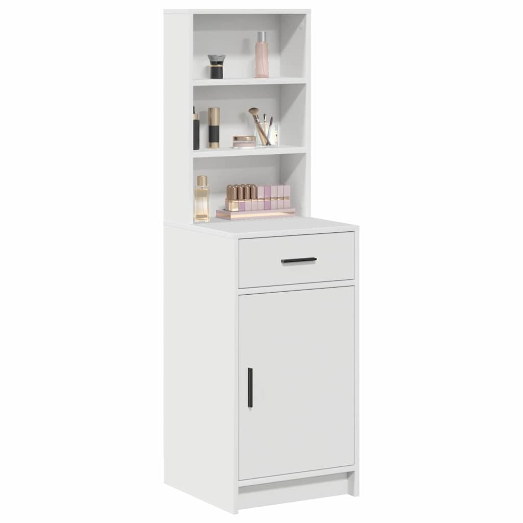Highboard with Drawer White 40 x 40.5 x 135 cm Engineered Wood