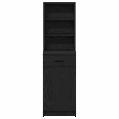 Highboard Black Oak 40 x 40.5 x 135 cm Engineered Wood