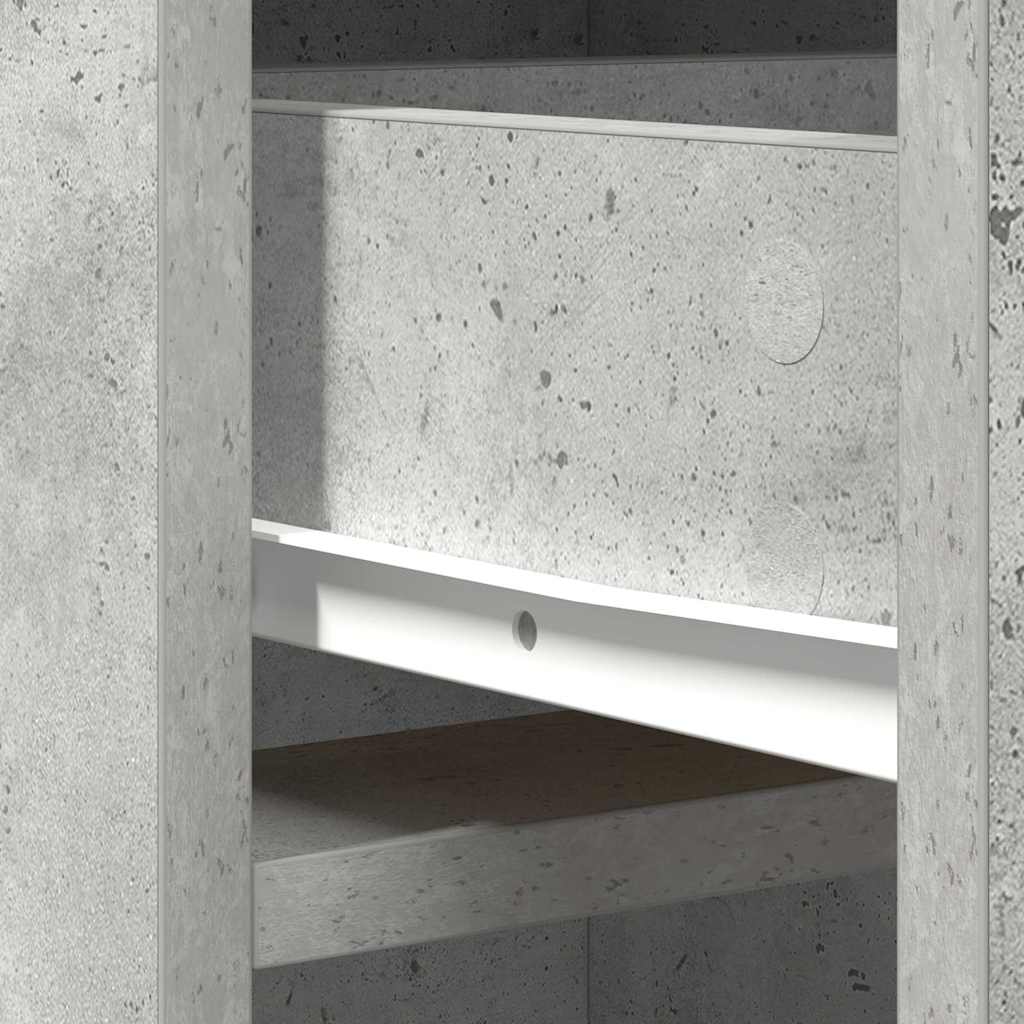 Highboard Concrete Grey 40 x 40.5 x 135 cm Engineered Wood