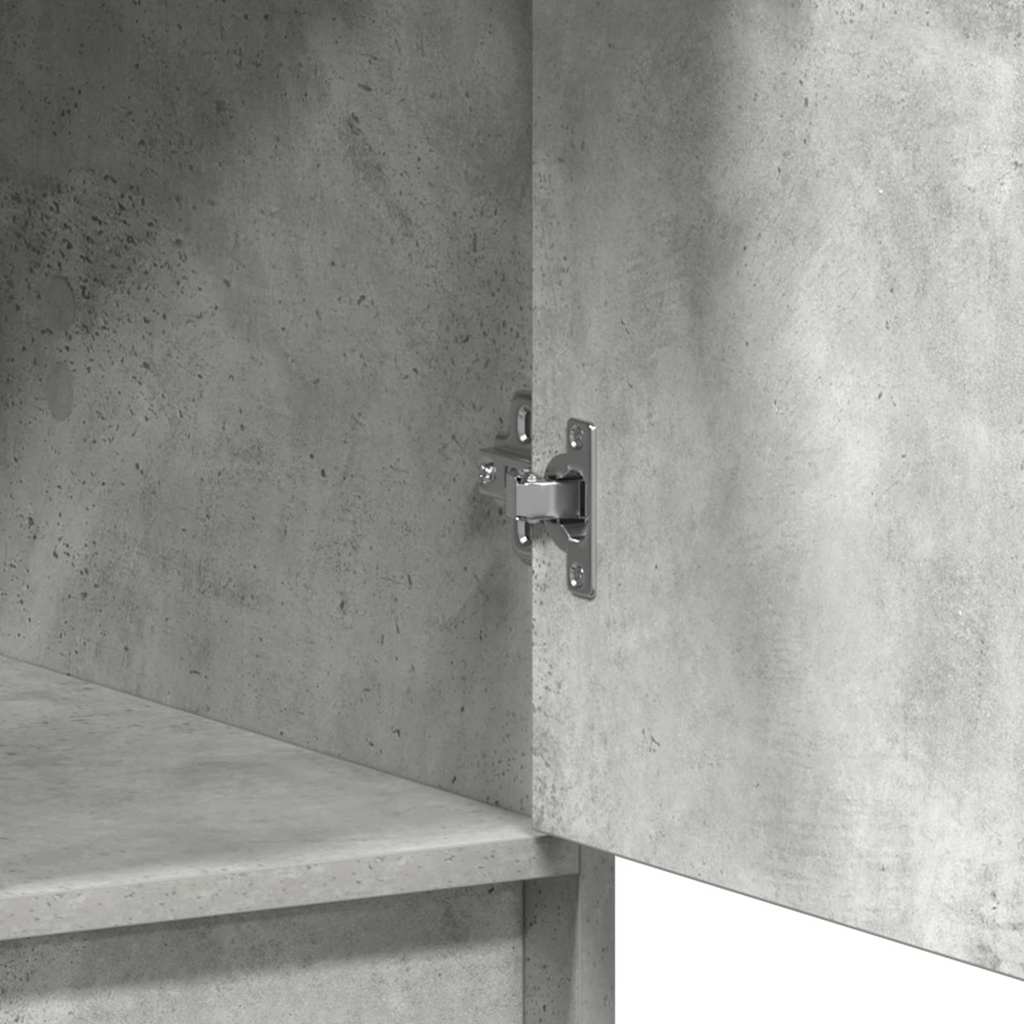 Highboard Concrete Grey 40 x 40.5 x 135 cm Engineered Wood