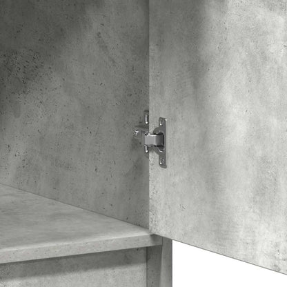 Highboard Concrete Grey 40 x 40.5 x 135 cm Engineered Wood