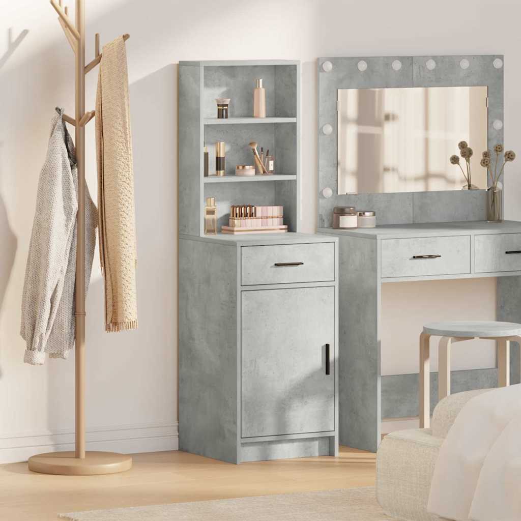 Highboard Concrete Grey 40 x 40.5 x 135 cm Engineered Wood