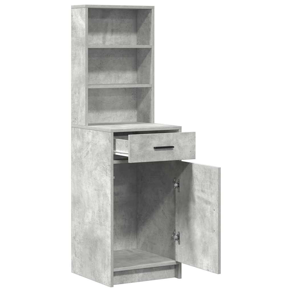 Highboard Concrete Grey 40 x 40.5 x 135 cm Engineered Wood
