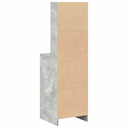 Highboard Concrete Grey 40 x 40.5 x 135 cm Engineered Wood
