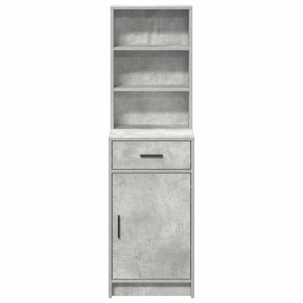 Highboard Concrete Grey 40 x 40.5 x 135 cm Engineered Wood