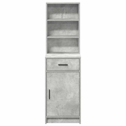 Highboard Concrete Grey 40 x 40.5 x 135 cm Engineered Wood