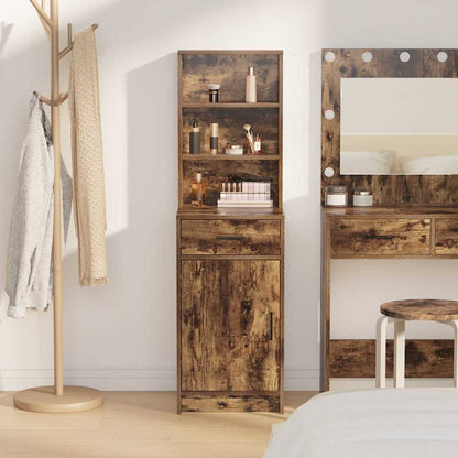 Highboard Smoked Oak 40 x 40.5 x 135 cm Engineered Wood