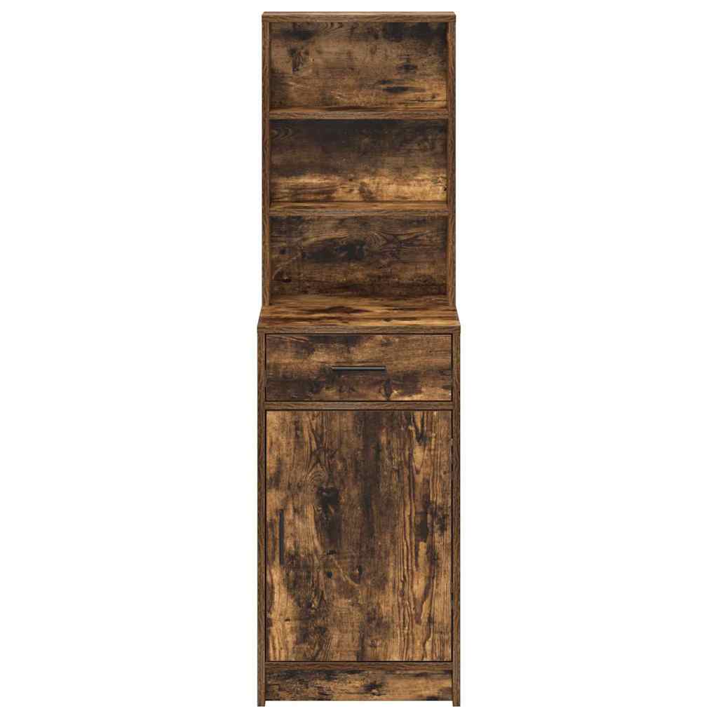 Highboard Smoked Oak 40 x 40.5 x 135 cm Engineered Wood