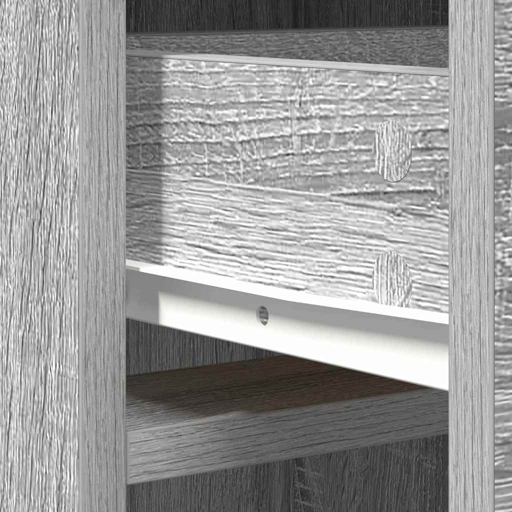 Highboard Grey Sonoma 40 x 40.5 x 135 cm Engineered Wood