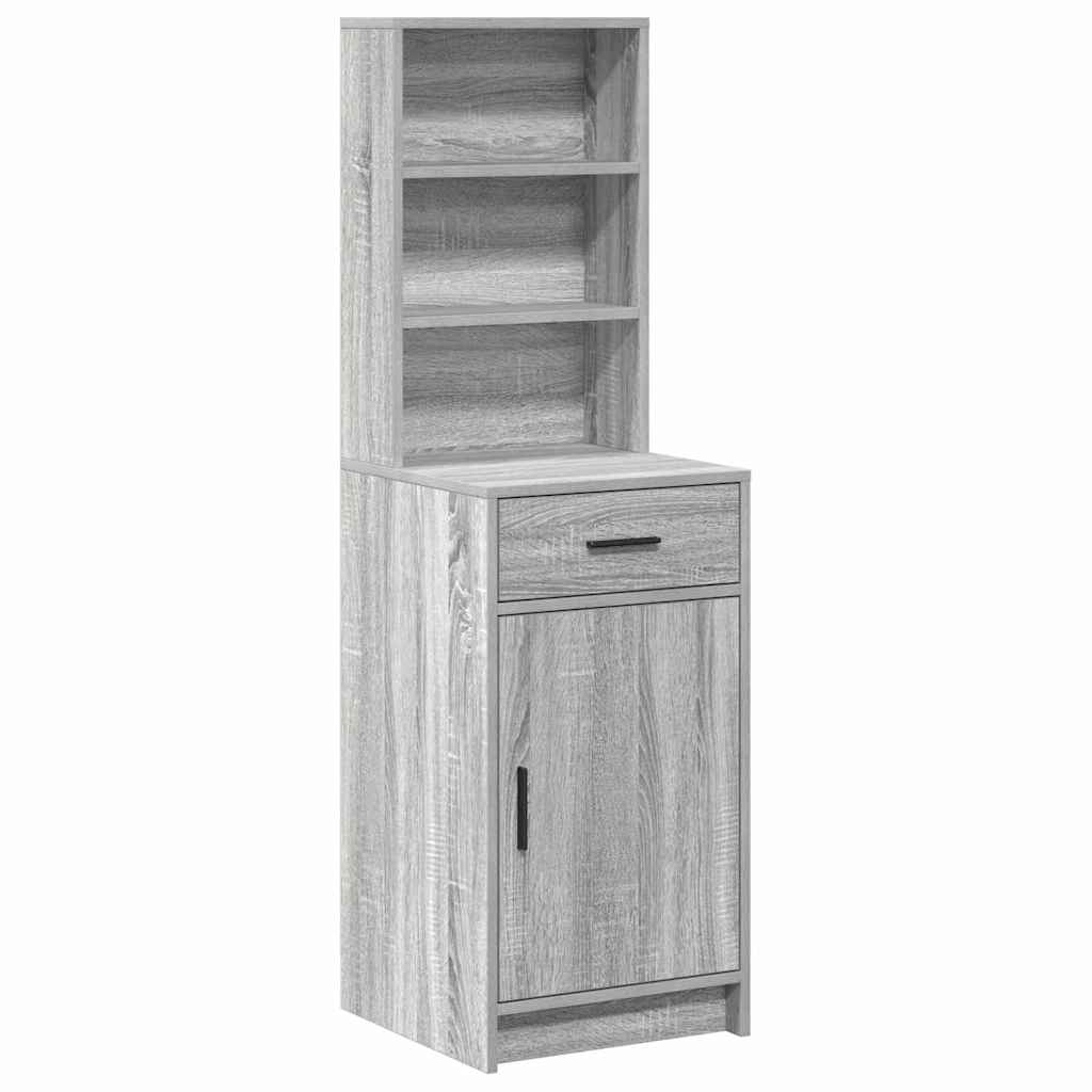 Highboard Grey Sonoma 40 x 40.5 x 135 cm Engineered Wood
