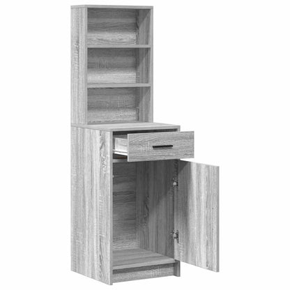Highboard Grey Sonoma 40 x 40.5 x 135 cm Engineered Wood