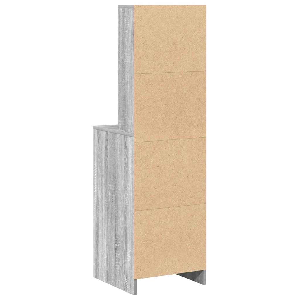 Highboard Grey Sonoma 40 x 40.5 x 135 cm Engineered Wood