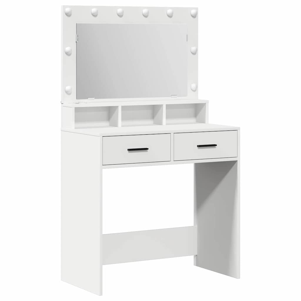 Dressing Table White 79 x 41 x 135 cm Engineered Wood