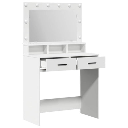 Dressing Table White 79 x 41 x 135 cm Engineered Wood