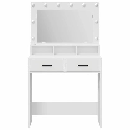 Dressing Table White 79 x 41 x 135 cm Engineered Wood