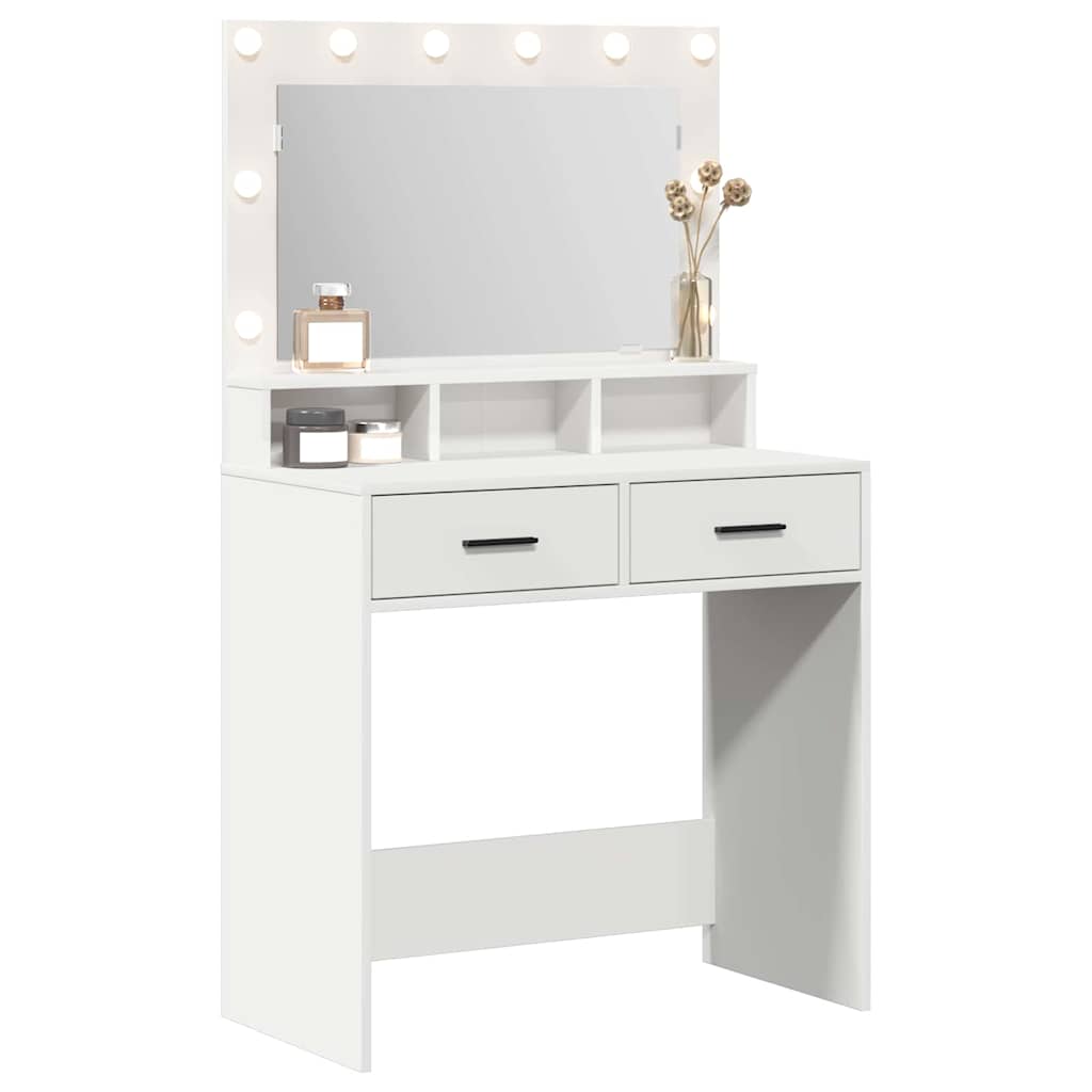 Dressing Table White 79 x 41 x 135 cm Engineered Wood