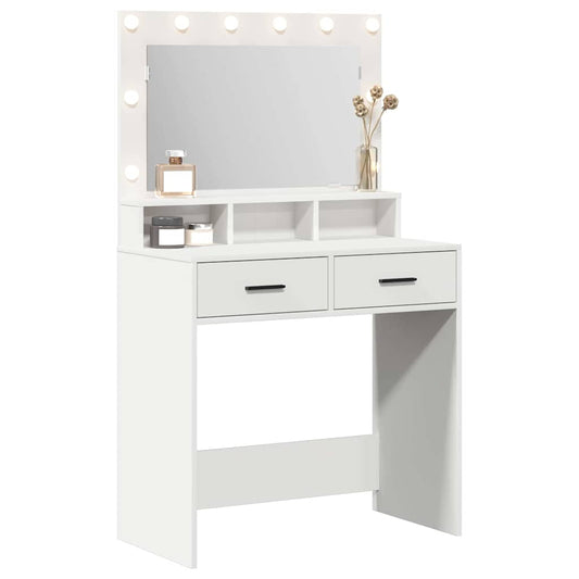 Dressing Table White 79 x 41 x 135 cm Engineered Wood