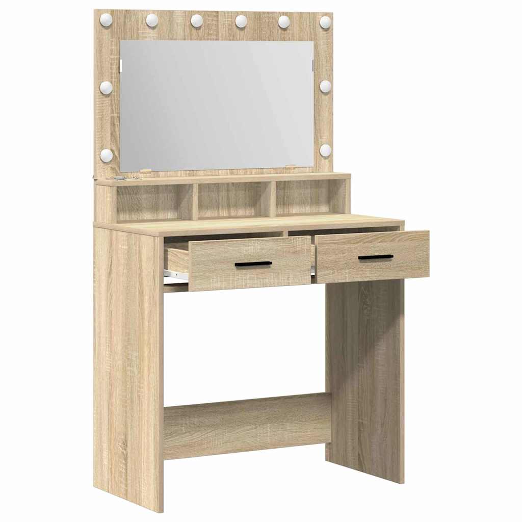 Dressing Table Sonoma Oak 79 x 41 x 135 cm Engineered Wood