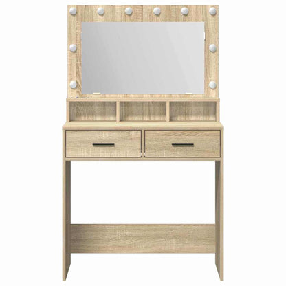Dressing Table Sonoma Oak 79 x 41 x 135 cm Engineered Wood