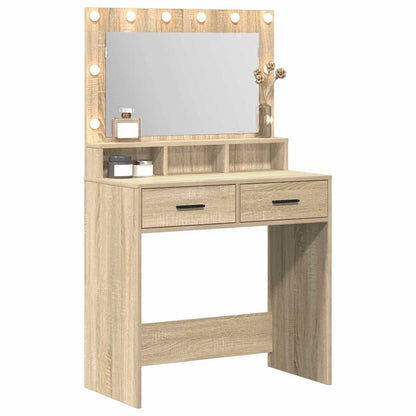 Dressing Table Sonoma Oak 79 x 41 x 135 cm Engineered Wood