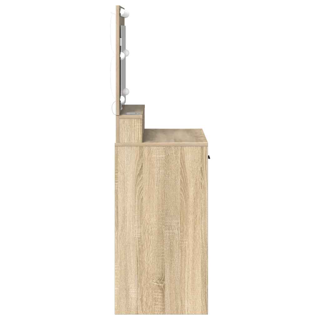 Dressing Table Sonoma Oak 79 x 41 x 135 cm Engineered Wood