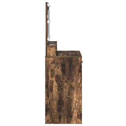 Dressing Table Smoked Oak 79 x 41 x 135 cm Engineered Wood