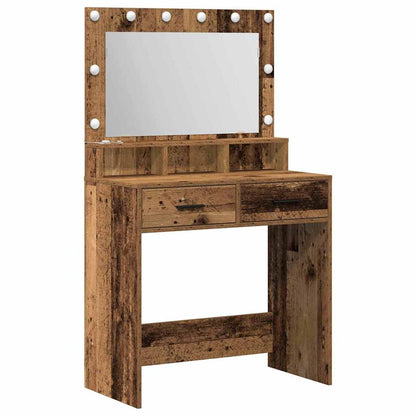 Dressing Table Old Wood 79 x 41 x 135 cm Engineered Wood