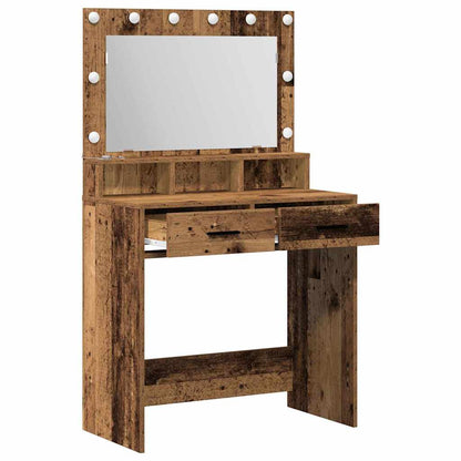 Dressing Table Old Wood 79 x 41 x 135 cm Engineered Wood