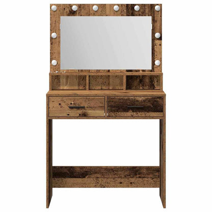 Dressing Table Old Wood 79 x 41 x 135 cm Engineered Wood