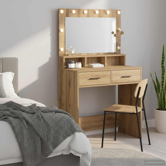Dressing Table Artisan Oak 79 x 41 x 135 cm Engineered Wood