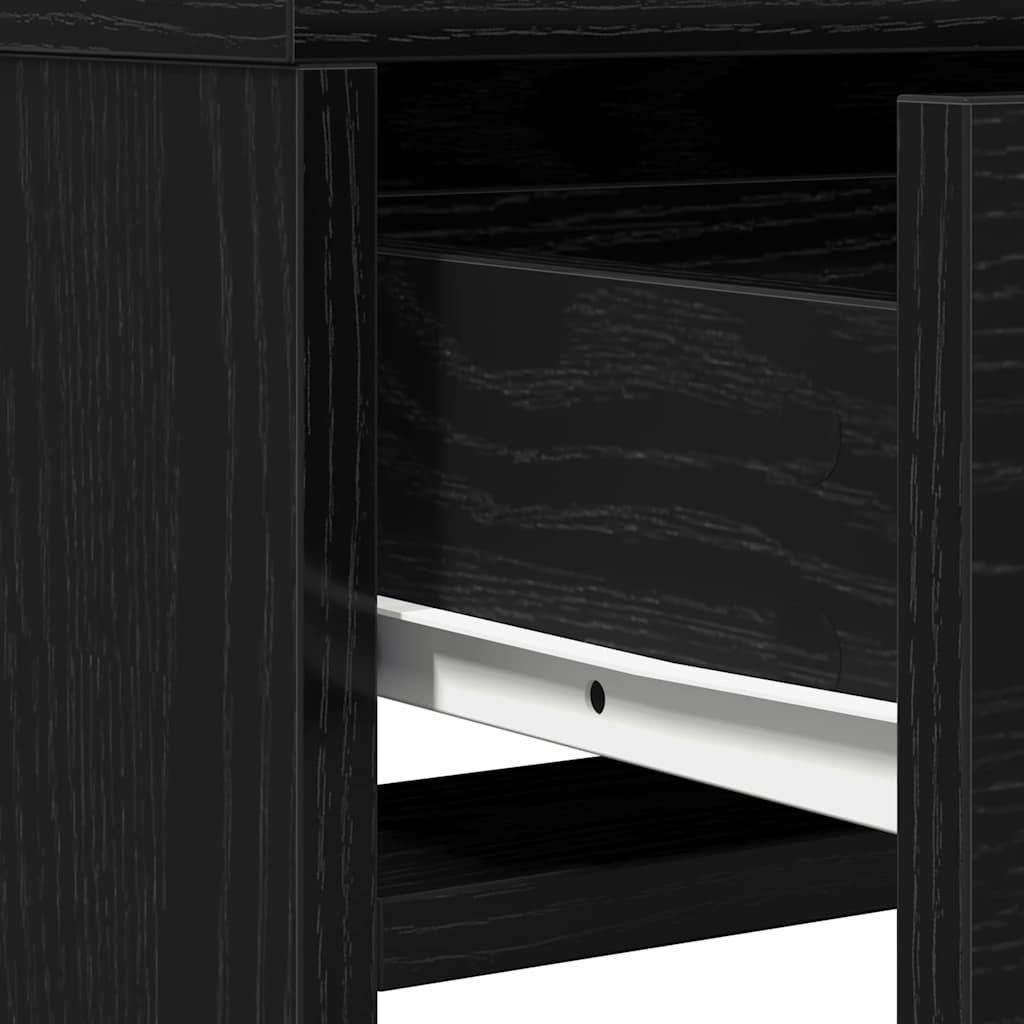 Dressing Table Black Oak 50 x 41 x 135 cm Engineered Wood