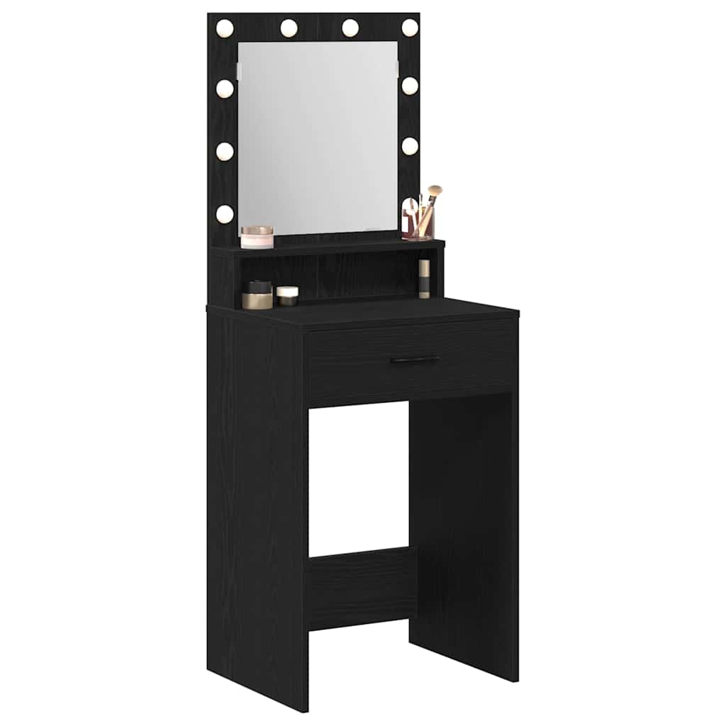 Dressing Table Black Oak 50 x 41 x 135 cm Engineered Wood