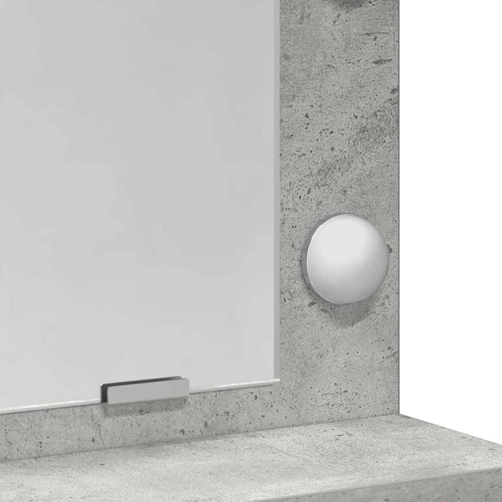 Dressing Table Concrete Grey 50 x 41 x 135 cm Engineered Wood
