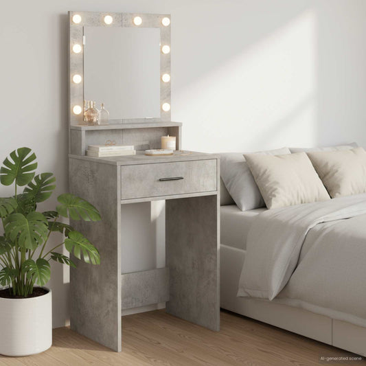 Dressing Table Concrete Grey 50 x 41 x 135 cm Engineered Wood