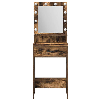 Dressing Table Smoked Oak 50 x 41 x 135 cm Engineered Wood