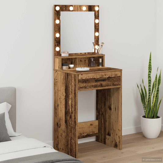 Dressing Table Old Wood 50 x 41 x 135 cm Engineered Wood