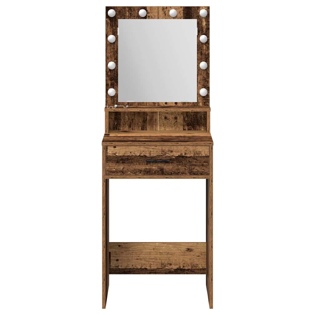 Dressing Table Old Wood 50 x 41 x 135 cm Engineered Wood