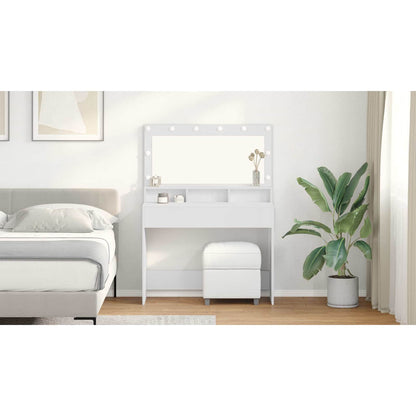 Dressing Table White 100 x 41 x 135 cm Engineered Wood