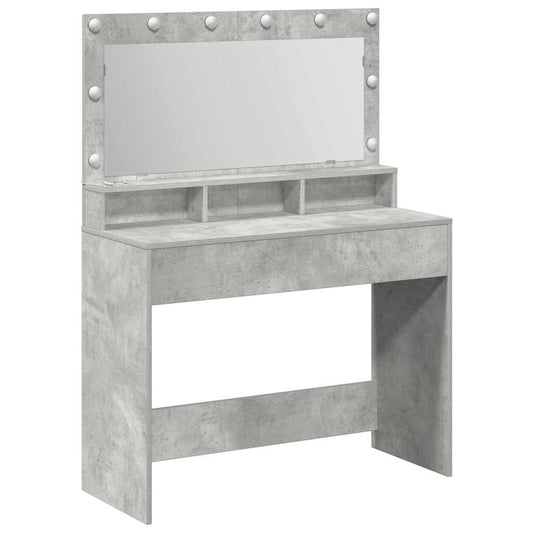 Dressing Table Concrete Grey 100 x 41 x 135 cm Engineered Wood