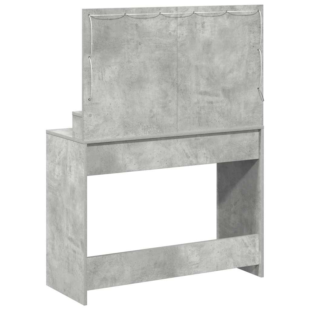Dressing Table Concrete Grey 100 x 41 x 135 cm Engineered Wood