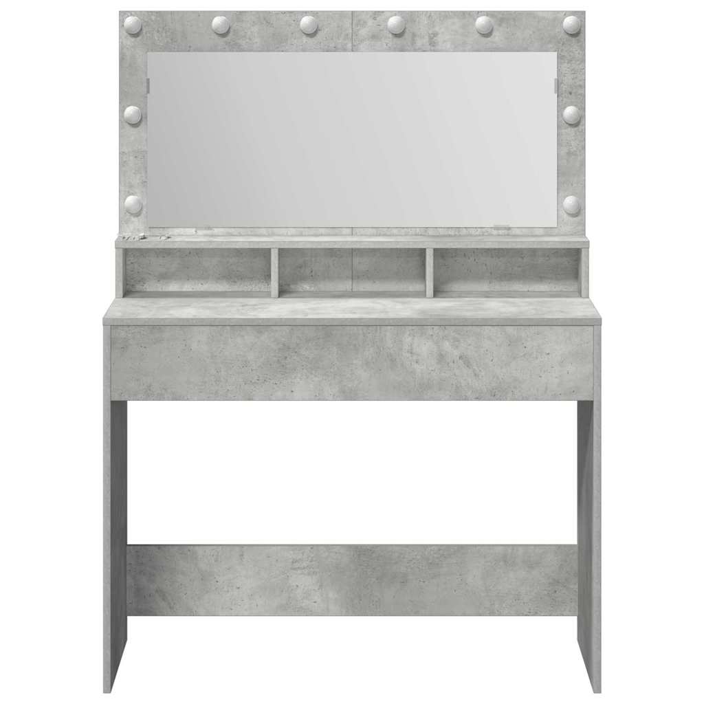 Dressing Table Concrete Grey 100 x 41 x 135 cm Engineered Wood
