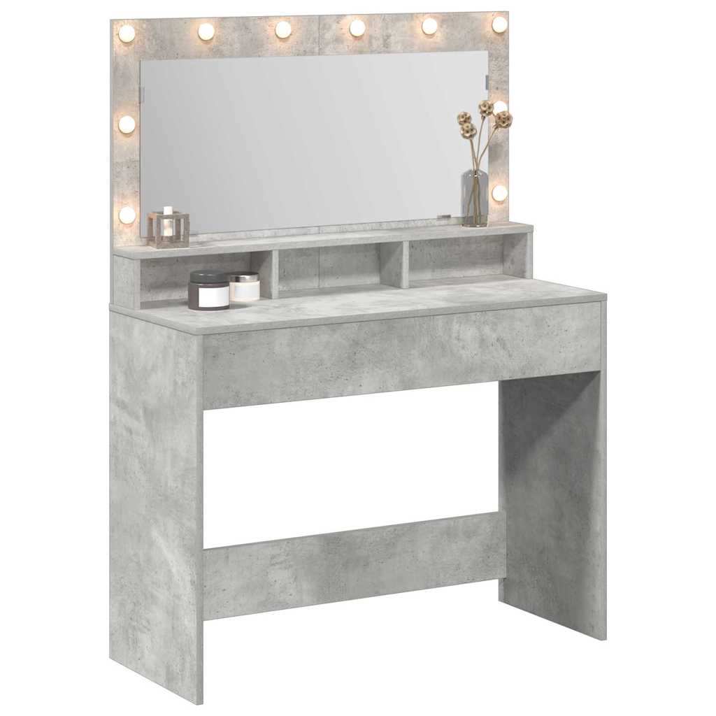 Dressing Table Concrete Grey 100 x 41 x 135 cm Engineered Wood